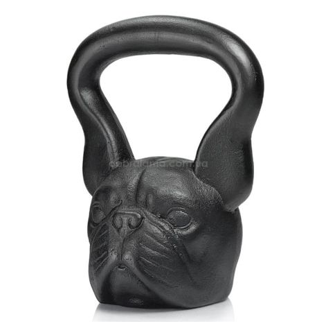 Дизайнерська гиря Bulldog (чорна) 12 кг