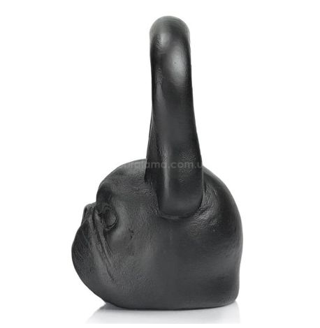 Дизайнерська гиря Bulldog (чорна) 12 кг