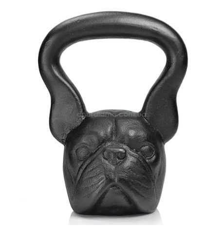 Дизайнерська гиря Bulldog (чорна) 12 кг