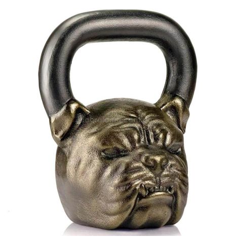 Дизайнерська гиря Bulldog (бронзова) 16 кг