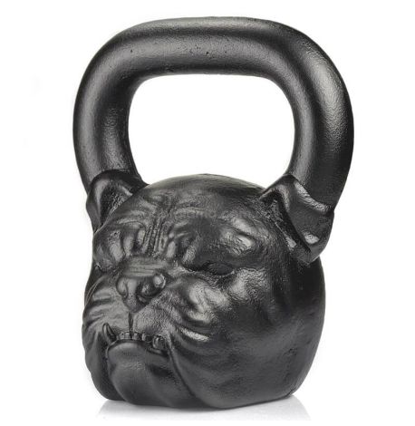 Дизайнерська гиря Bulldog (чорна) 16 кг