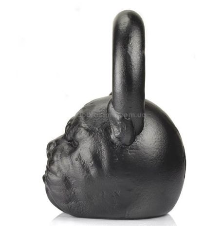 Дизайнерська гиря Bulldog (чорна) 16 кг