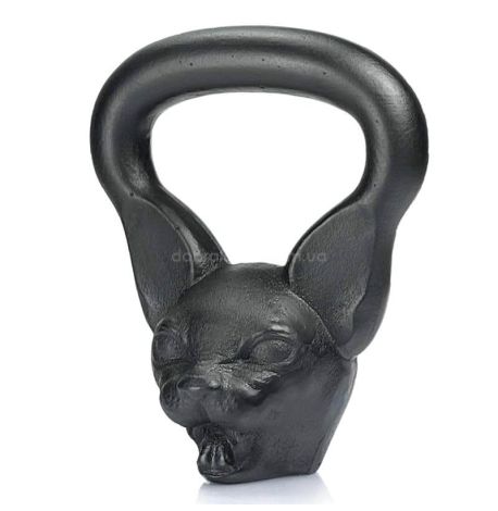 Дизайнерская гиря Cat (черная) 6 кг
