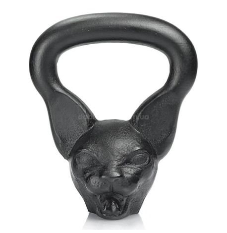 Дизайнерская гиря Cat (черная) 6 кг
