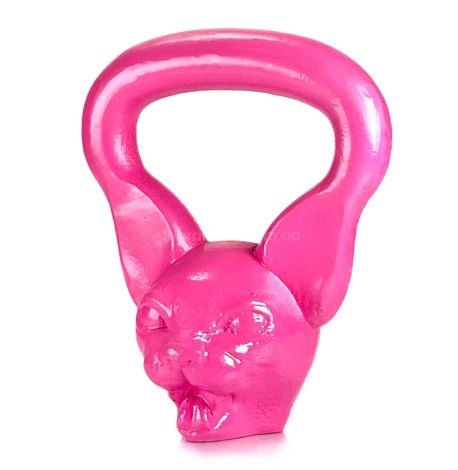 Дизайнерская гиря Cat (розовая) 6 кг