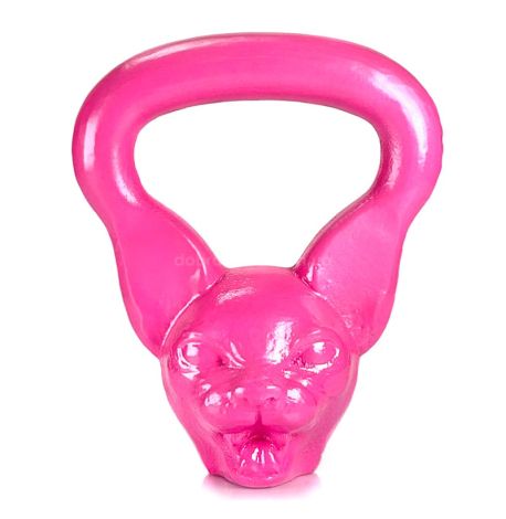 Дизайнерская гиря Cat (розовая) 6 кг