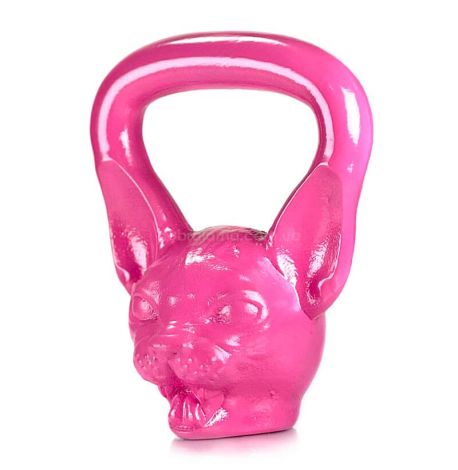 Дизайнерская гиря Cat (розовая) 8 кг