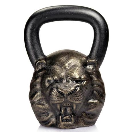 Дизайнерская гиря Lion (бронзовая) 20 кг