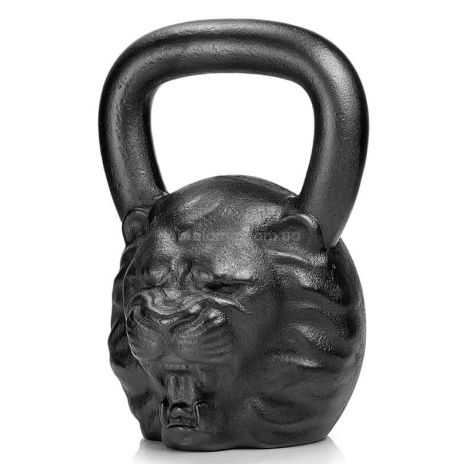 Дизайнерська гиря Lion (чорна) 24 кг
