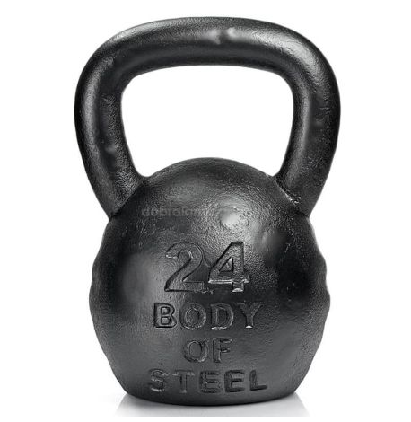 Дизайнерська гиря Lion (чорна) 24 кг