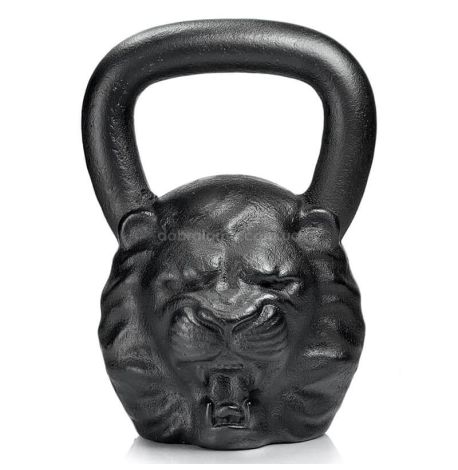 Дизайнерська гиря Lion (чорна) 24 кг
