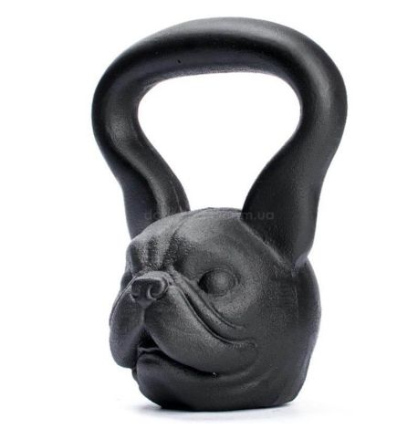 Дизайнерская гиря Mini dog (черная) 8 кг