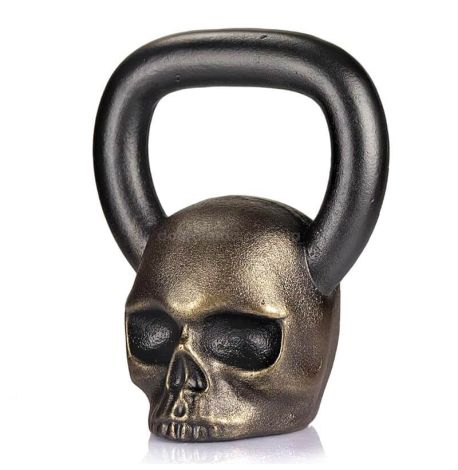 Дизайнерська гиря Skull (бронзова) 12 кг