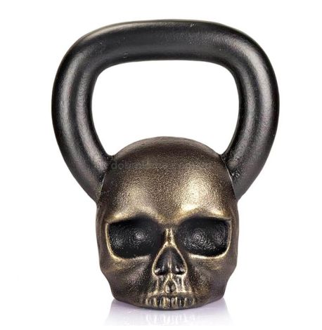Дизайнерська гиря Skull (бронзова) 12 кг