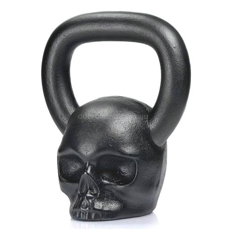 Дизайнерская гиря Skull (черная) 12 кг