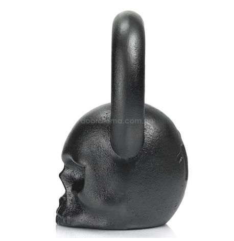 Дизайнерская гиря Skull (черная) 12 кг
