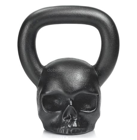 Дизайнерская гиря Skull (черная) 12 кг