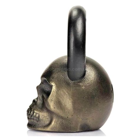 Дизайнерская гиря Skull (бронзовая) 16 кг