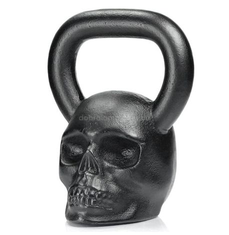 Дизайнерская гиря Skull (черная) 16 кг