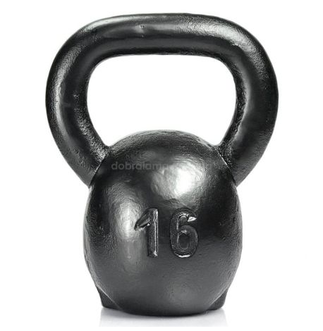 Дизайнерская гиря Skull (черная) 16 кг