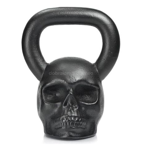 Дизайнерская гиря Skull (черная) 16 кг