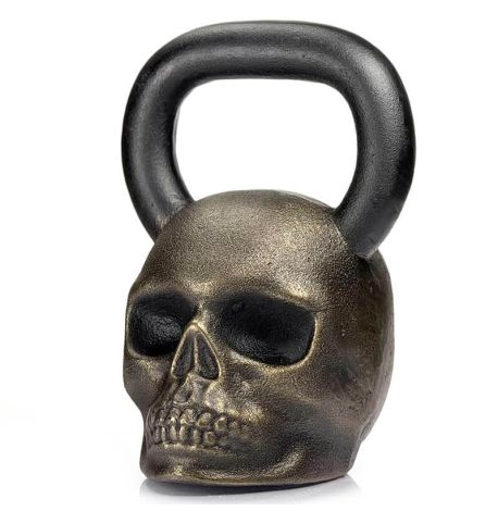Дизайнерська гиря Skull (бронзова) 24 кг