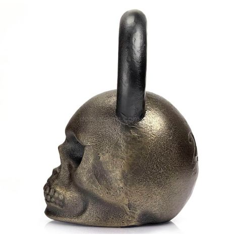 Дизайнерська гиря Skull (бронзова) 24 кг