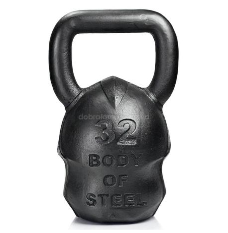 Дизайнерська гиря Sparta (чорна) 32 кг
