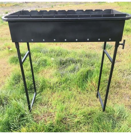 Мангал со съемными ножками на 9 шампуров (4 мм)