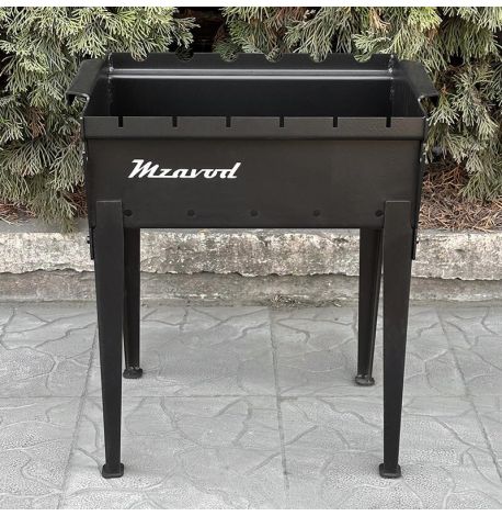 Мангал зі знімними ніжками «Тесей» на 6 шампурів (3 мм)