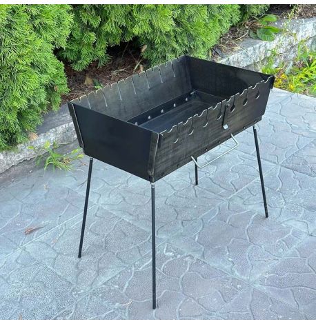 Мангал-валіза переносний дворівневий на 8 шампурів (3 мм)