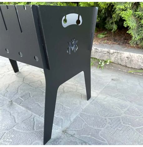 Розбірний дворівневий мангал похідний на 8 шампурів (3 мм)