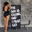 Пляжний рушник The sea is calling and I must go!