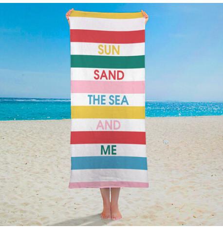 Пляжное полотенце Sun sand the sea and me