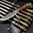 Набір шампурів "Мисливський трофей" з ножем (в шкіряному сагайдаку)
