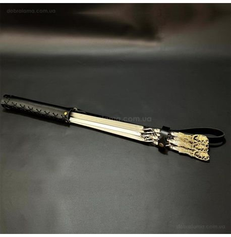 Набір шампурів "Дикий кабан" (в шкіряному сагайдаку)