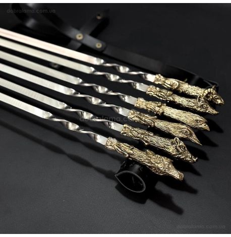 Набір шампурів "Мисливський трофей" (в шкіряному сагайдаку)