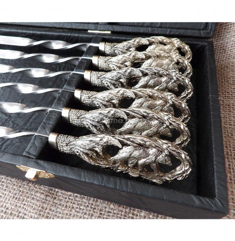 Набір шампурів "Ведмідь" (в кейсі)