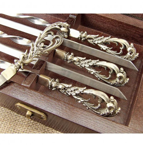 Набір шампурів "Морський бриз" (в дерев'яному кейсі)