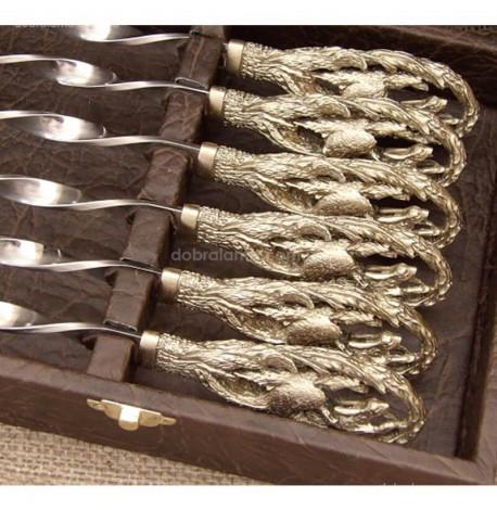 Набір шампурів "Соколине полювання" (в кейсі)