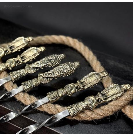 Набір шампурів «Орли» (в дерев'яному кейсі)