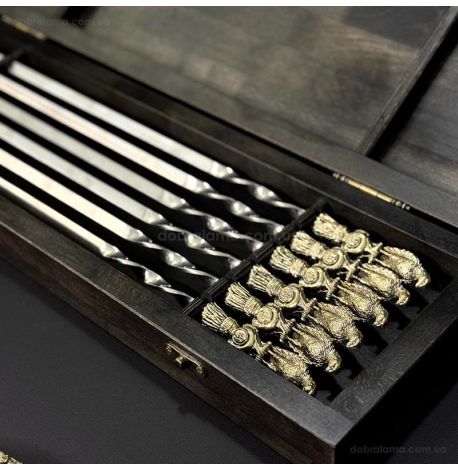 Набір шампурів «Орли» (в дерев'яному кейсі)