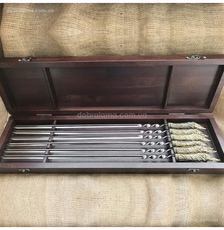 Набір шампурів "Щука" (в дерев'яному кейсі)