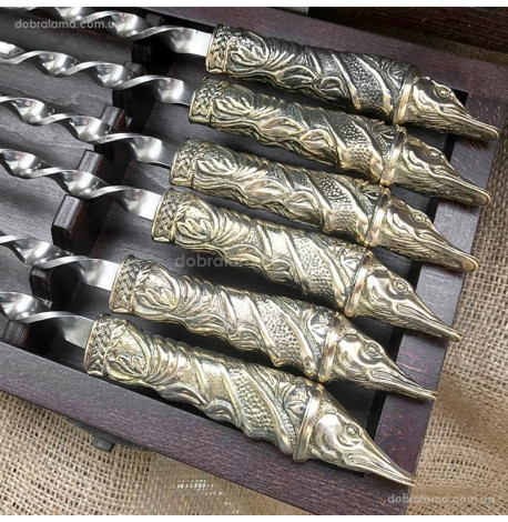 Набір шампурів "Щука" (в дерев'яному кейсі)