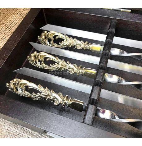 Набор для шашлыка "Морской бриз" (в деревянном кейсе)