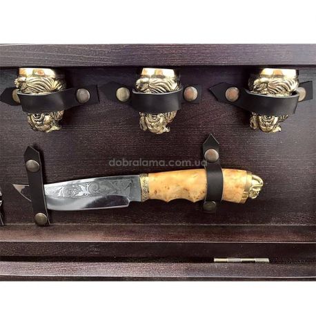 Набір для шашлику "Козаки" (в дерев'яному кейсі)