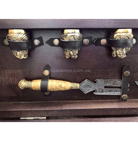 Набір для шашлику "Козаки" (в дерев'яному кейсі)