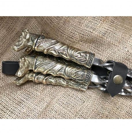 Набір шампурів "Вірний друг" (в шкіряному сагайдаку)