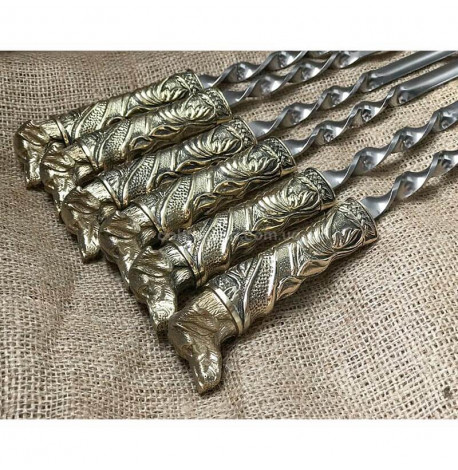 Набір шампурів "Вірний друг" (в шкіряному сагайдаку)