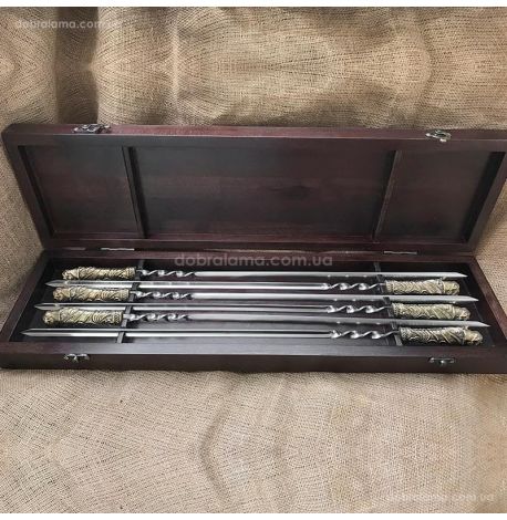 Набор шампуров "Верный друг" (в деревянном кейсе)